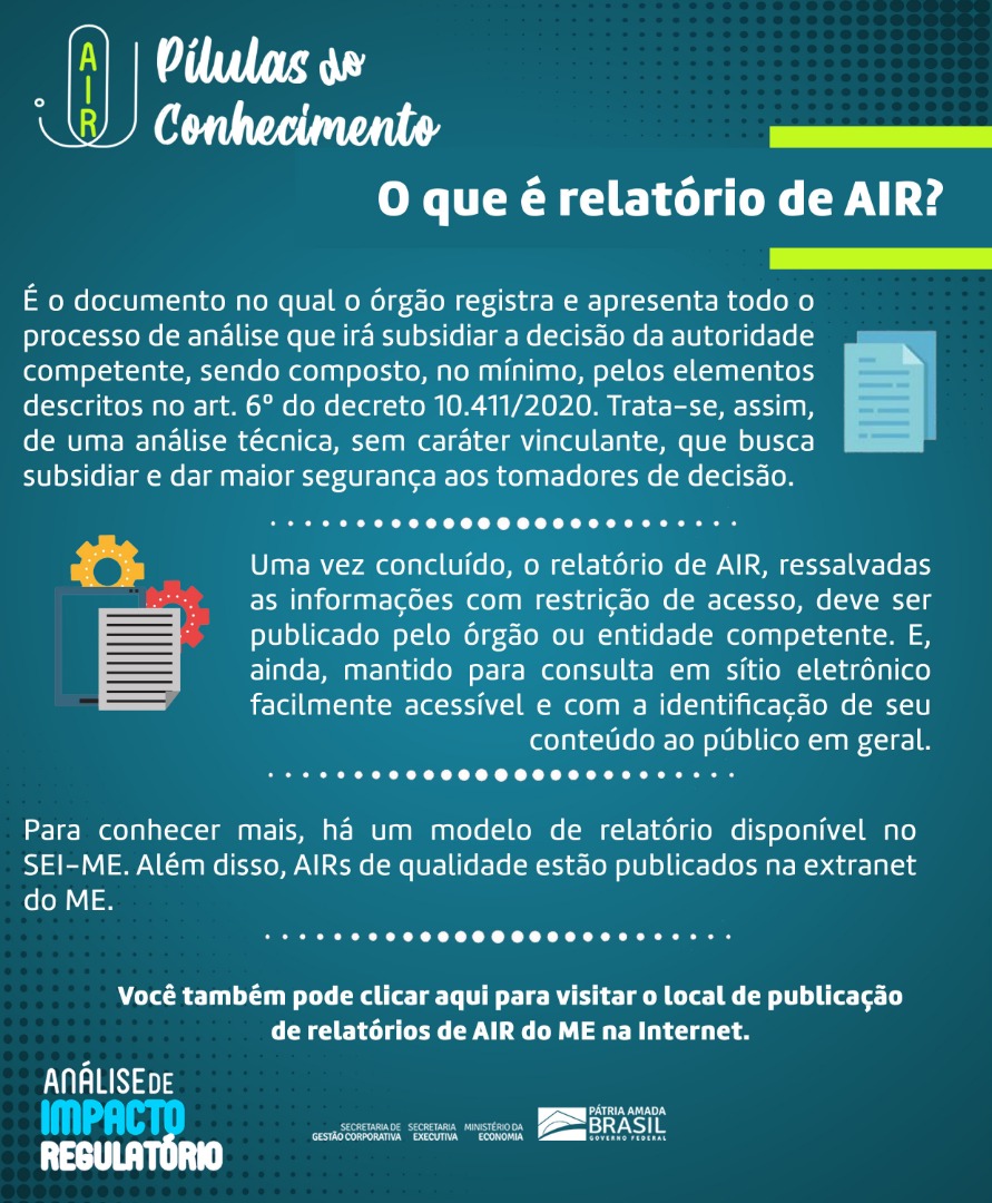 O que é relatório de AIR?