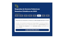 ComunicaBR passa a exibir dados sobre respostas do Governo Federal a desastres climáticos