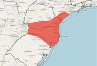 Defesa Civil Nacional alerta para previsão de fortes chuvas em Santa Catarina, Paraná, São Paulo e Rio Grande do Sul