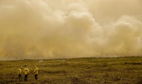 Em Corumbá (MS), Defesa Civil Nacional avalia impactos das queimadas no Pantanal