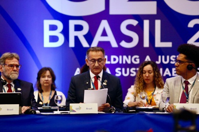 O ministro do MIDR, Waldez Góes, abre o primeiro dia de reuniões presenciais Grupo de Trabalho de Redução do Risco de Desastres do G20.(Fotos: Márcio Pinheiro)