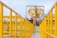 MDR vistoria obras da Estação de Tratamento de Esgoto Cabanga, no Recife