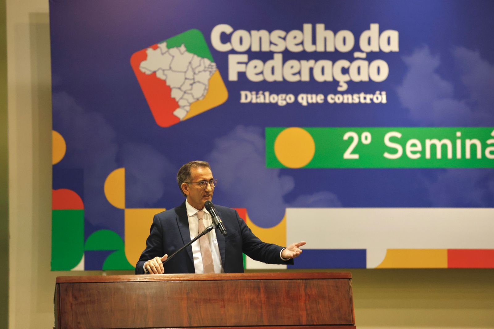 Ministro ressaltou que, em 2023, foram assinados mais de 3,2 mil reconhecimentos de situação de emergência e, em 2024, 2,7 mil até o momento. (Foto: Márcio Pinheiro/MIDR)