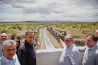 Segurança hídrica na Paraíba: Waldez Góes vistoria avanço nas obras das Vertentes Litorâneas