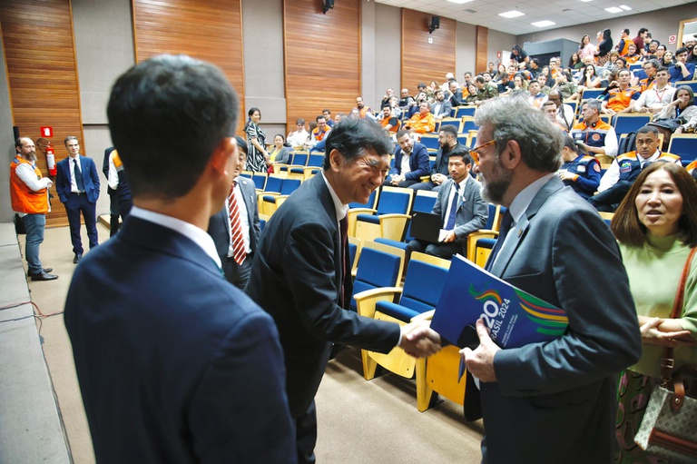 Secretário da Defesa Civil na cerimônia do G20