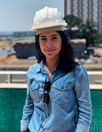 Thaís Horrana é bolsista integral do ProUni e está no sétimo semestre de arquitetura e urbanismo em uma faculdade particular de Brasília (Foto: Arquivo pessoal)