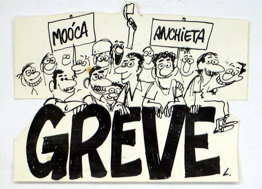 Charge de Laerte "Greve"