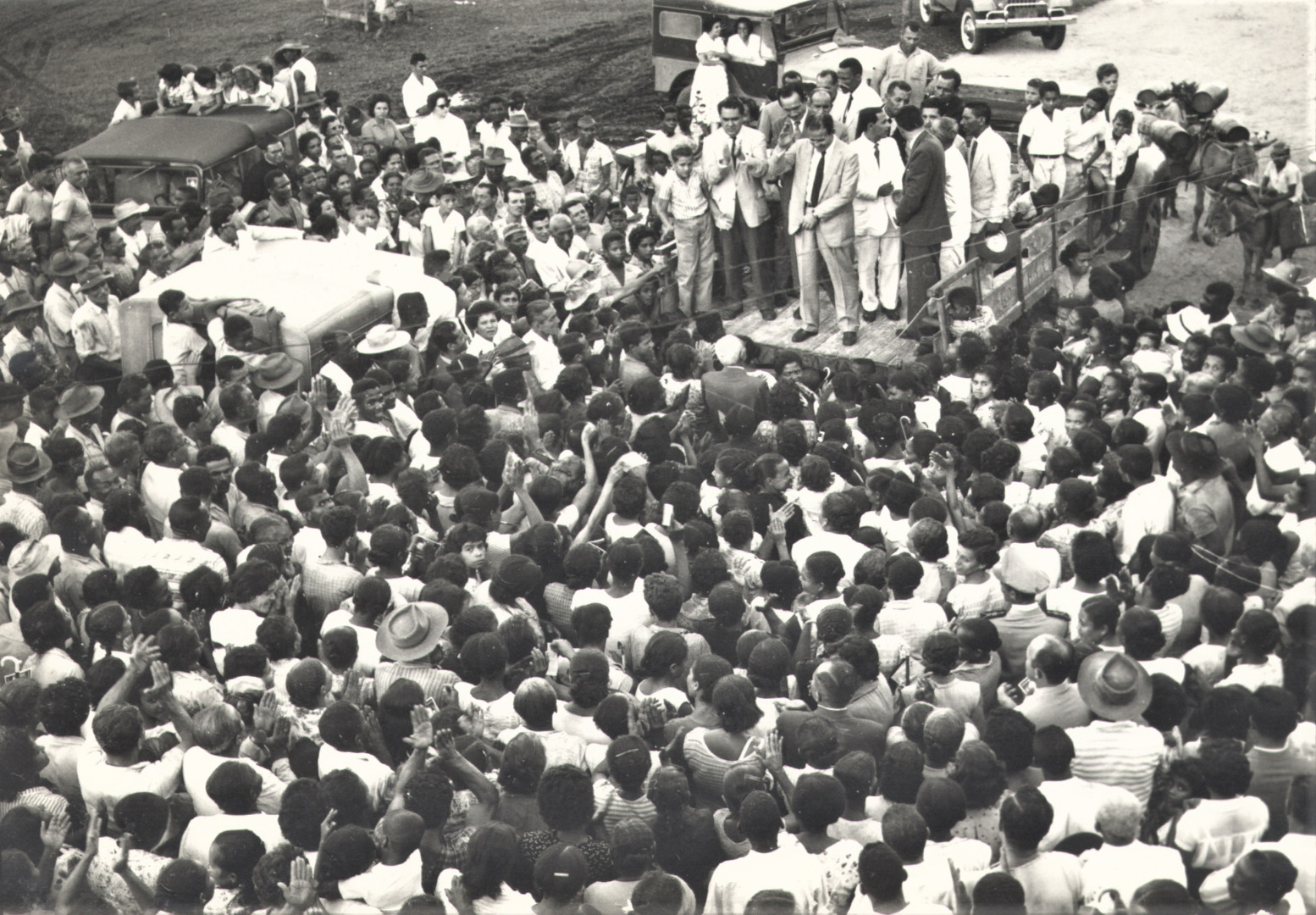 Comício do candidato a vice-presidente João Goulart em Valença - BA em agosto de 1960