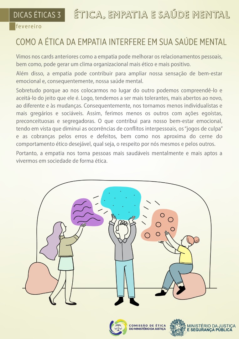 3º CARD - Como a ética da empatia interfere em sua saúde mental.