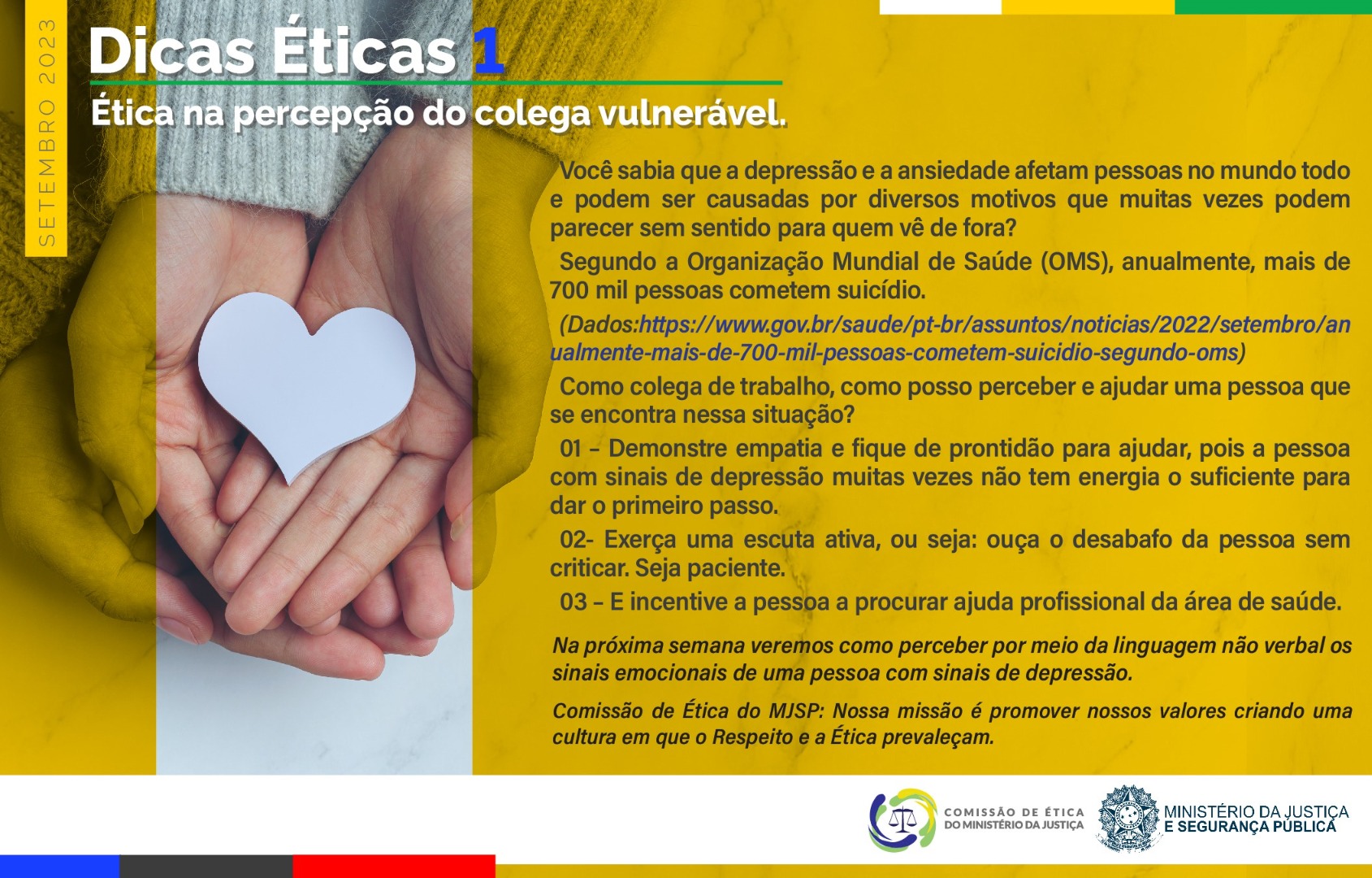 1º CARD - Ética na percepção do colega vulnerável.