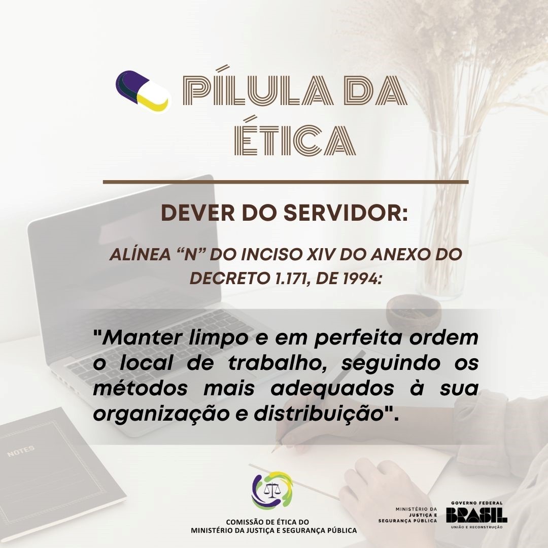 Organização no ambiente de trabalho