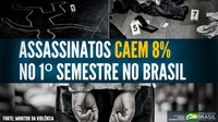 Ações do Ministério da Justiça e Segurança Pública auxiliam queda no número de homicídios no país