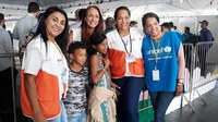 Comitiva visita venezuelanos em Roraima