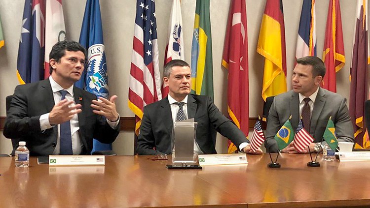 Ministro Sergio Moro se reúne com FBI nos Estados Unidos