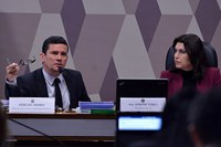 Ministro Sergio Moro debate projeto Anticrime em Comissão do Senado