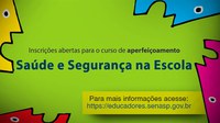 Inscrições abertas: MJSP promove curso gratuito em saúde e segurança nas escolas