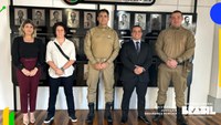 Delegação do MJSP realiza visita técnica para conhecer Projeto de Câmeras Corporais da Polícia Militar de Santa Catarina