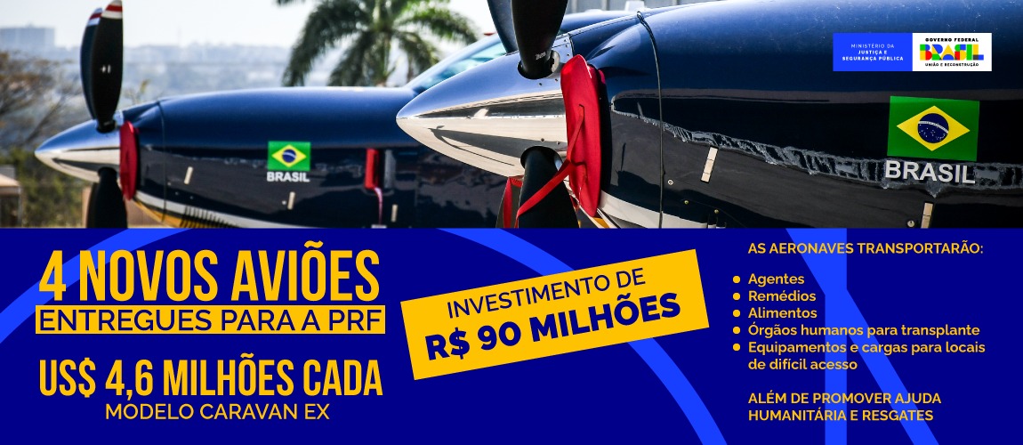 Entrega de aeronaves à PRF