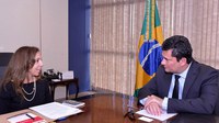 Ministro Moro recebe nova diretora do Escritório das Nações Unidas sobre Drogas e Crimes