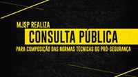 MJSP realiza consulta pública para composição das normas técnicas do Pró-segurança