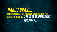 Narco Brasil: maior operação de combate às drogas do país apreende mais de 745 kg de entorpecentes por hora