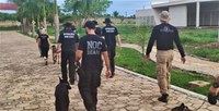 Policiais que atuam com cães de faro em áreas de fronteiras são capacitados pelo Ministério da Justiça e Segurança Pública