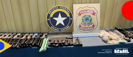 Polícia Federal e Receita Federal atuam em conjunto na fronteira com o Paraguai