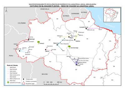 Figura 13: Cinturão de Blindagem Flexível - Rede de Cidades na Amazônia Legal