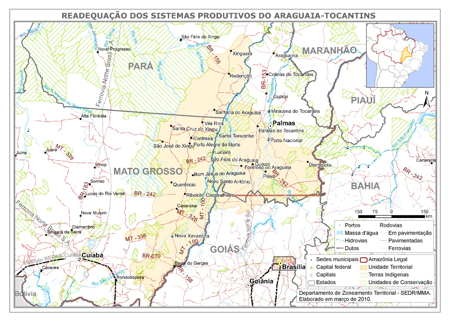 Figura 6: Readequação dos sistemas produtivos do Araguaia-Tocantins