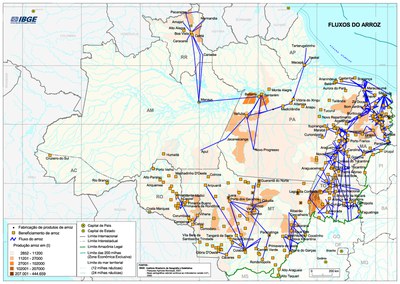 Mapa 2: Fluxos do arroz