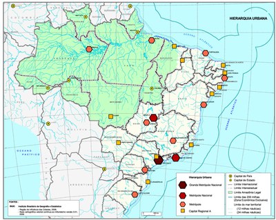 Mapa 7: Hierarquia Urbana