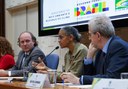 Ministra Marina Silva, secretário-executivo João Paulo Capobianco e presidente do Ibama, Rodrigo Agostinho, participam de reunião do Conama. Foto: MMA