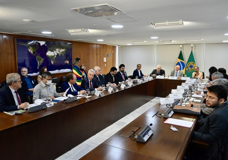 Reunião Ministerial no Palácio do Planalto sobre ações de combate à seca e aos incêndios no Pantanal. Foto: Cadu Gomes/VPR