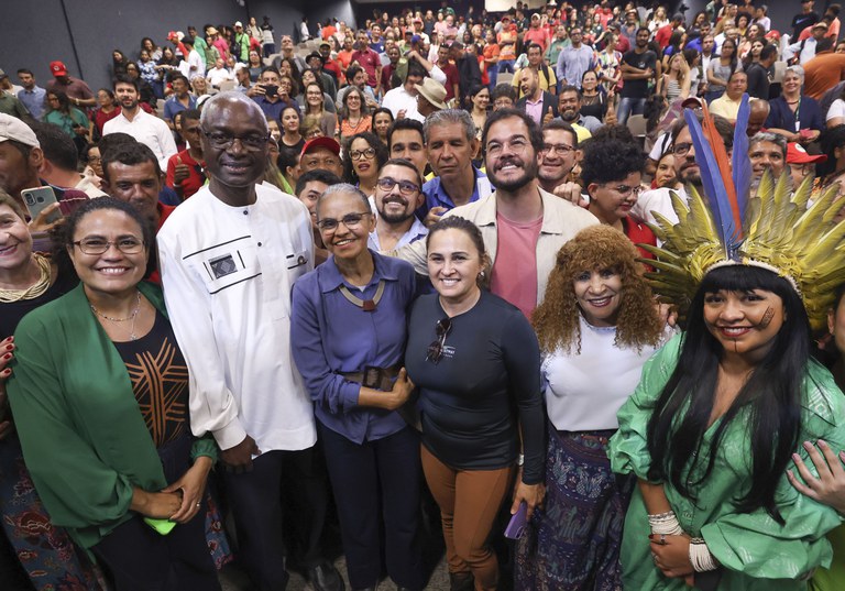 Ministra Marina Silva e secretário-executivo da UNCCD, Ibrahim Thiaw, após ato em Petrolina (PE). Foto: MMA