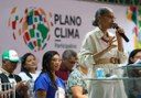 Ministra Marina Silva discursa na plenária do Plano Clima Participativo, em Santarém (PA). Foto: MMA