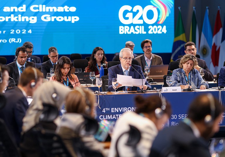 Secretário-executivo do MMA, João Paulo Capobianco, na abertura da reunião técnica do GT de Sustentabilidade Ambiental e Climática do G20. Foto: MMA