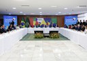 Presidente Lula, ministros e representantes de estados e municípios participam de reunião do Conselho da Federação. Foto: Gil Ferreira/SRI