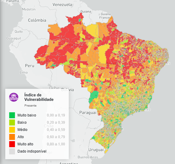 AdaptaBrasil - Índice de vulnerabilidade