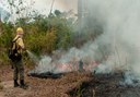 Brigadistas do Prevfogo/Ibama participam de operação conjunta para combater incêndios na Amazônia. Foto: Vinícius Mendonça/Ibama