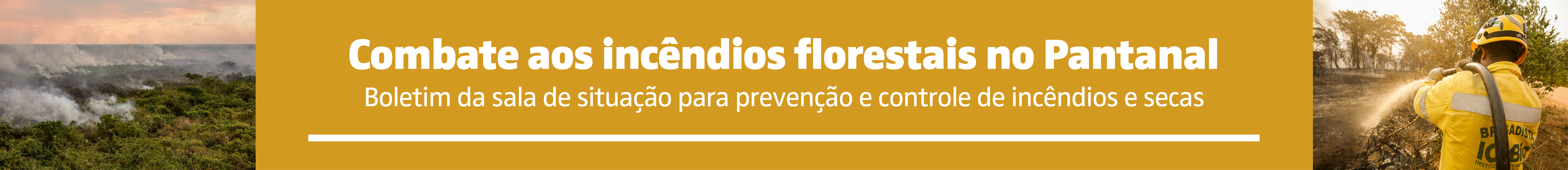 Combate aos incêndios florestais no Pantanal: boletim da sala de situação para prevenção e controle de incêndios e secas