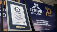 Alexandre Silveira celebra nova inclusão da Itaipu Binacional no Guinness Book