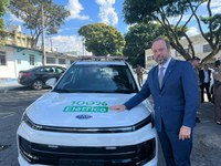 Ministro Alexandre Silveira participa da entrega de viaturas 100% elétricas para a PM de Minas Gerais