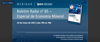 Secretário do MME destaca economia mineral em webinar
