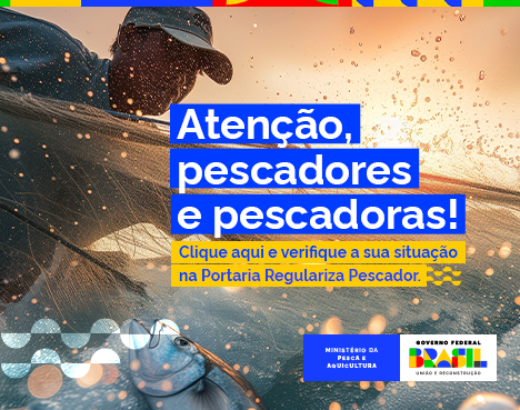 clique aqui e acesse a portaria regulariza pescador(a).