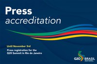 Press accreditation now open for the G20 Summit in Rio de Janeiro