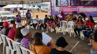 Tenda do Ministério das Mulheres realiza escuta qualificada e apresentação de serviços para garantia de direitos