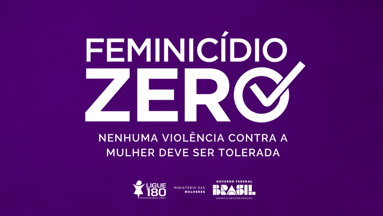 Ministério das Mulheres lança campanha Feminicídio Zero