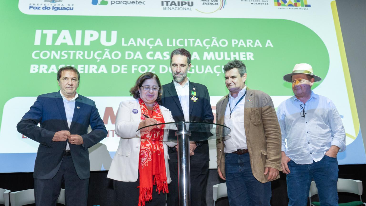 Projeto é uma parceria entre Ministério das Mulheres, Itaipu Binacional, Itaipu Parquetec e Prefeitura; evento contou com a presença da ministra Cida Gonçalves