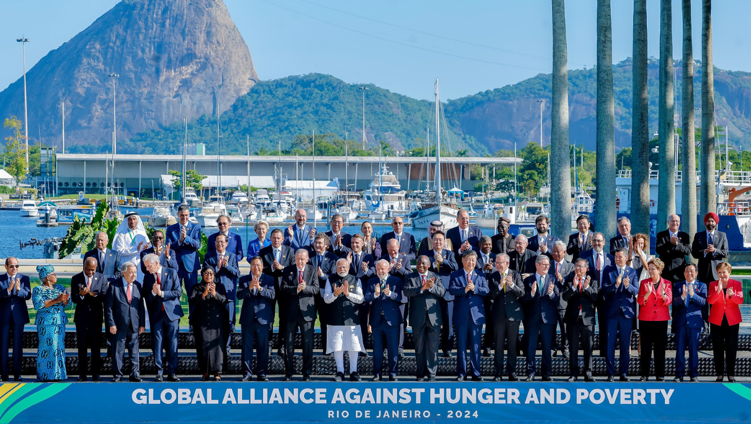 Foto oficial da Aliança Global contra a Fome e a Pobreza