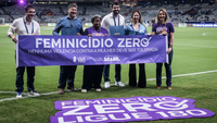 Mobilização nacional pelo fim do feminicídio chega ao Mineirão, em Belo Horizonte (MG)